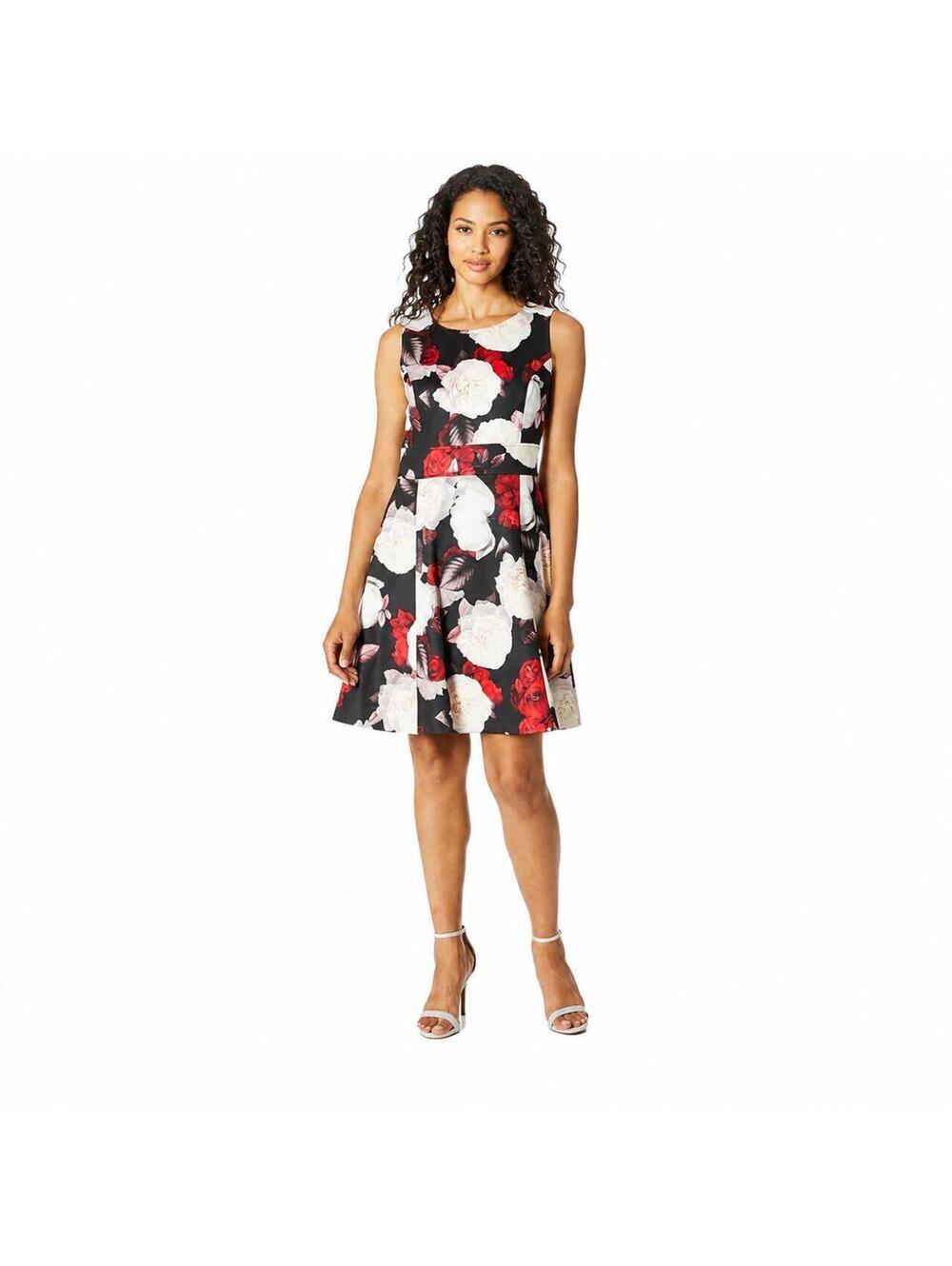 Nine West Women's Black and Red Work-dress